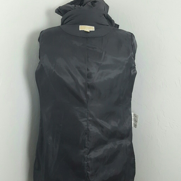 Michael Michael Kors women gray winter hoodie full zipper coat jacket size M - Picture 8 of 8